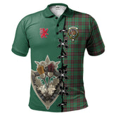MacKinnon Hunting Ancient Tartan Polo Shirt - Lion Rampant And Celtic Thistle Style